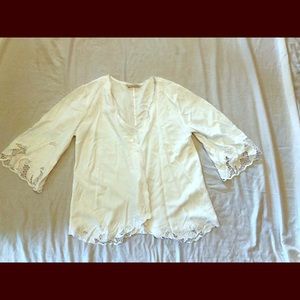 White blouse, Soft Surroundings, size M